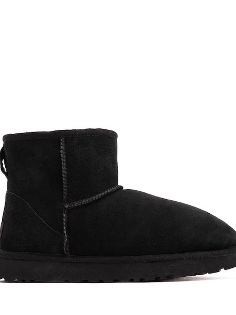UGG Classic Mini Black Suede Winter Boots